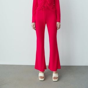 Zara pink stretchy bell bottoms